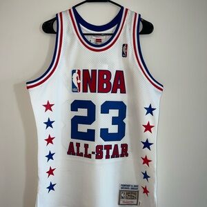Mitchell & Ness NBA Jersey with Red and Blue Details